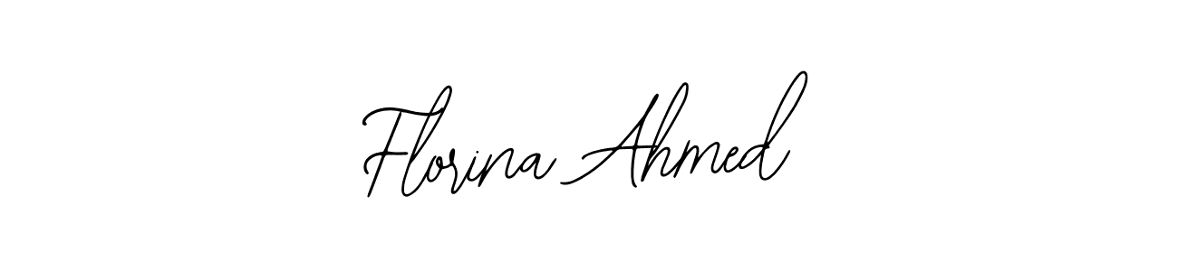 Also You can easily find your signature by using the search form. We will create Florina Ahmed name handwritten signature images for you free of cost using Bearetta-2O07w sign style. Florina Ahmed signature style 12 images and pictures png