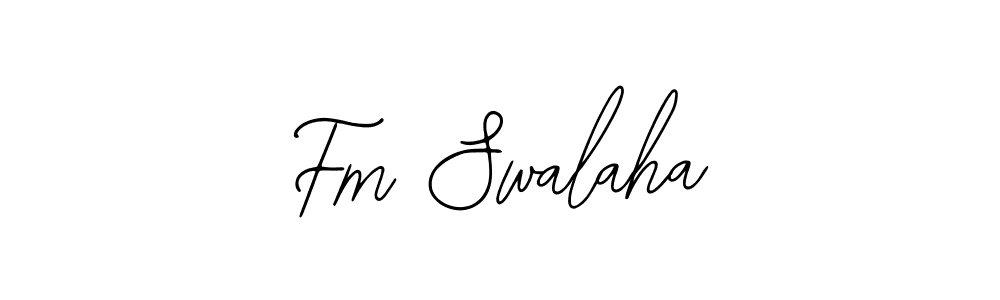 You should practise on your own different ways (Bearetta-2O07w) to write your name (Fm Swalaha) in signature. don't let someone else do it for you. Fm Swalaha signature style 12 images and pictures png