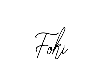 How to make Foki name signature. Use Bearetta-2O07w style for creating short signs online. This is the latest handwritten sign. Foki signature style 12 images and pictures png