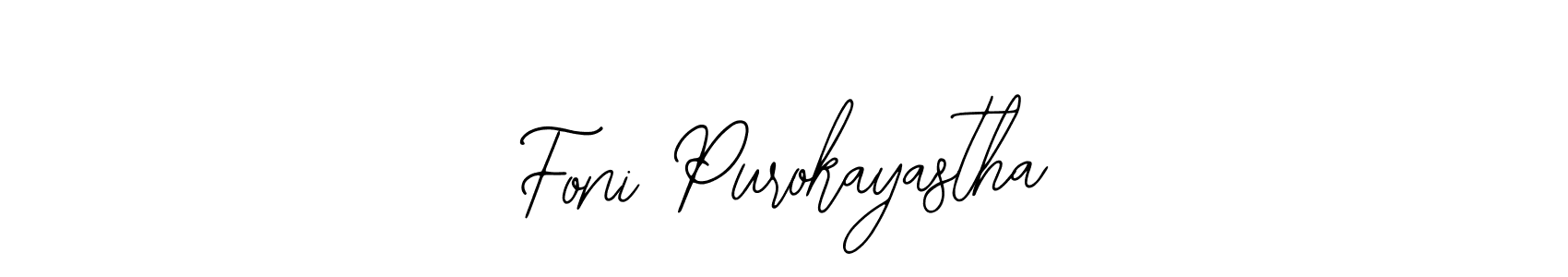 It looks lik you need a new signature style for name Foni Purokayastha. Design unique handwritten (Bearetta-2O07w) signature with our free signature maker in just a few clicks. Foni Purokayastha signature style 12 images and pictures png