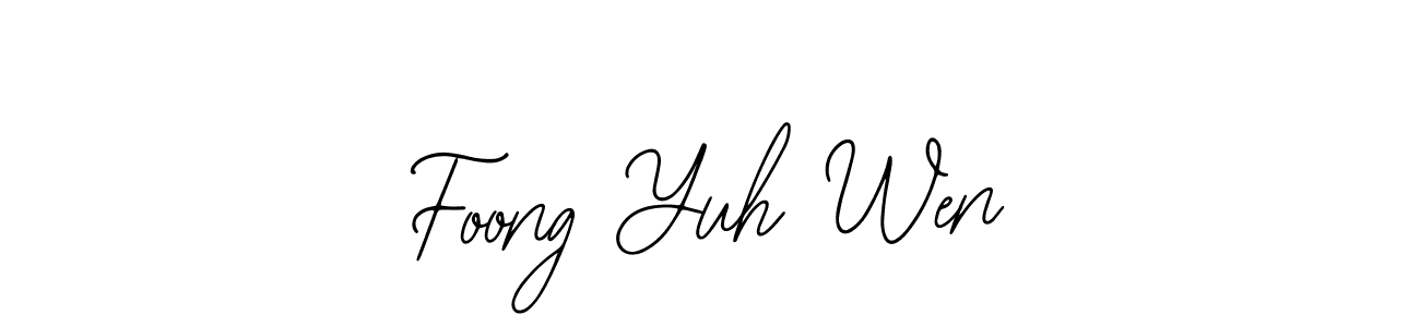How to Draw Foong Yuh Wen signature style? Bearetta-2O07w is a latest design signature styles for name Foong Yuh Wen. Foong Yuh Wen signature style 12 images and pictures png
