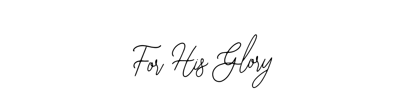 Use a signature maker to create a handwritten signature online. With this signature software, you can design (Bearetta-2O07w) your own signature for name For His Glory. For His Glory signature style 12 images and pictures png