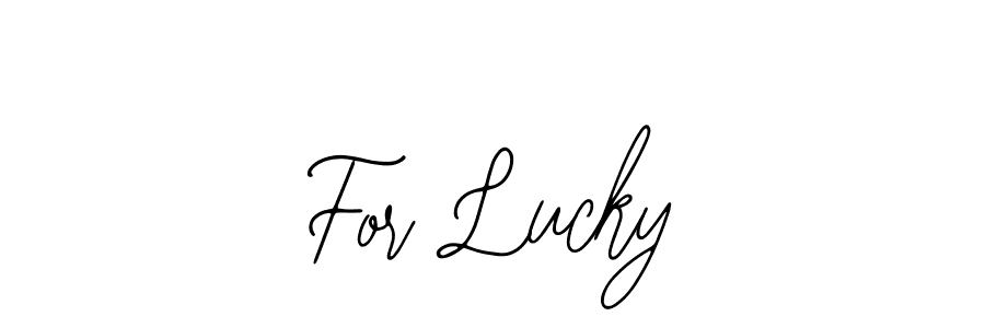 Best and Professional Signature Style for For Lucky. Bearetta-2O07w Best Signature Style Collection. For Lucky signature style 12 images and pictures png