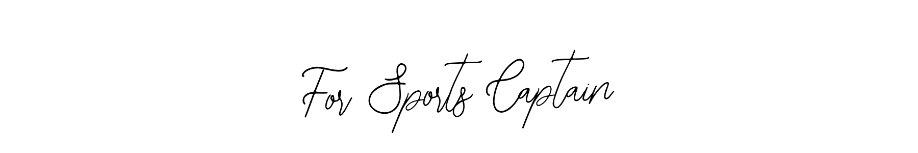 How to Draw For Sports Captain signature style? Bearetta-2O07w is a latest design signature styles for name For Sports Captain. For Sports Captain signature style 12 images and pictures png