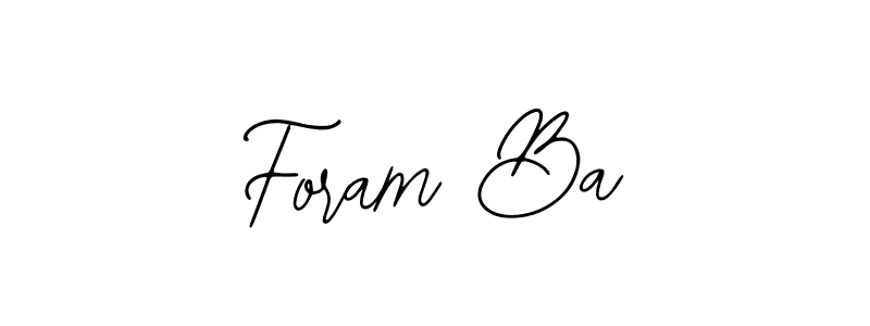 Make a short Foram Ba signature style. Manage your documents anywhere anytime using Bearetta-2O07w. Create and add eSignatures, submit forms, share and send files easily. Foram Ba signature style 12 images and pictures png