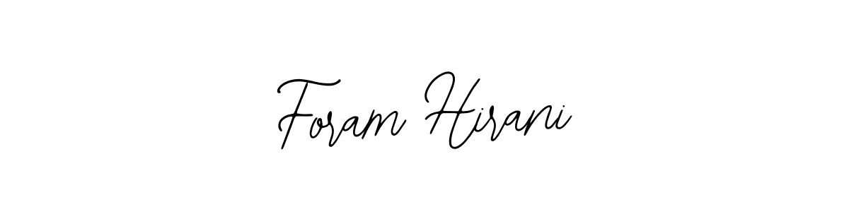 Also You can easily find your signature by using the search form. We will create Foram Hirani name handwritten signature images for you free of cost using Bearetta-2O07w sign style. Foram Hirani signature style 12 images and pictures png
