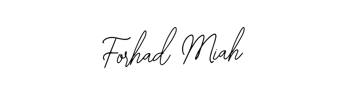 How to make Forhad Miah name signature. Use Bearetta-2O07w style for creating short signs online. This is the latest handwritten sign. Forhad Miah signature style 12 images and pictures png