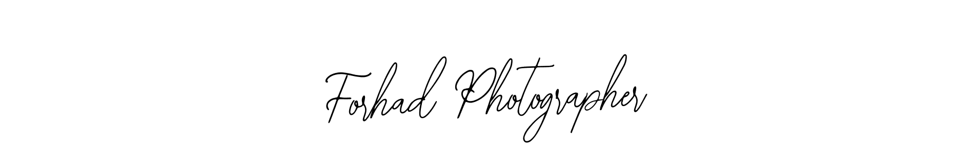 How to make Forhad Photographer name signature. Use Bearetta-2O07w style for creating short signs online. This is the latest handwritten sign. Forhad Photographer signature style 12 images and pictures png