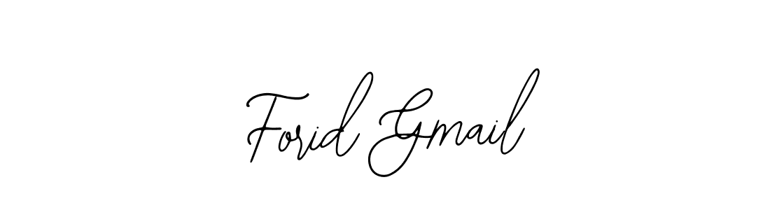Design your own signature with our free online signature maker. With this signature software, you can create a handwritten (Bearetta-2O07w) signature for name Forid Gmail. Forid Gmail signature style 12 images and pictures png