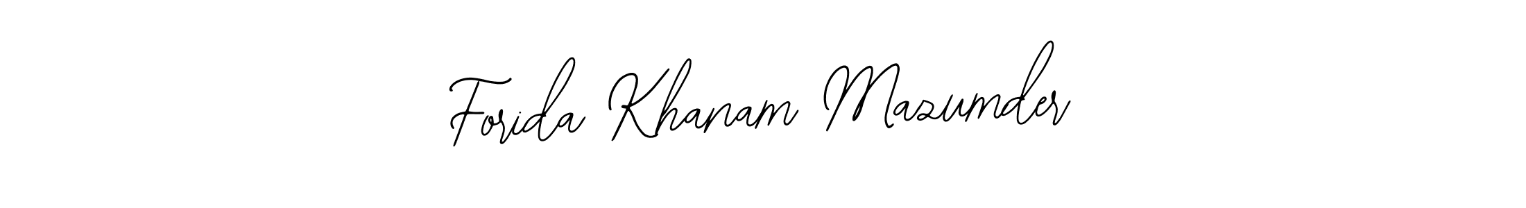 if you are searching for the best signature style for your name Forida Khanam Mazumder. so please give up your signature search. here we have designed multiple signature styles  using Bearetta-2O07w. Forida Khanam Mazumder signature style 12 images and pictures png