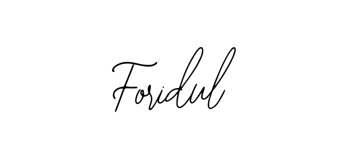 How to make Foridul name signature. Use Bearetta-2O07w style for creating short signs online. This is the latest handwritten sign. Foridul signature style 12 images and pictures png