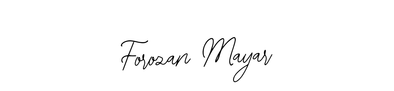 Similarly Bearetta-2O07w is the best handwritten signature design. Signature creator online .You can use it as an online autograph creator for name Forozan Mayar. Forozan Mayar signature style 12 images and pictures png