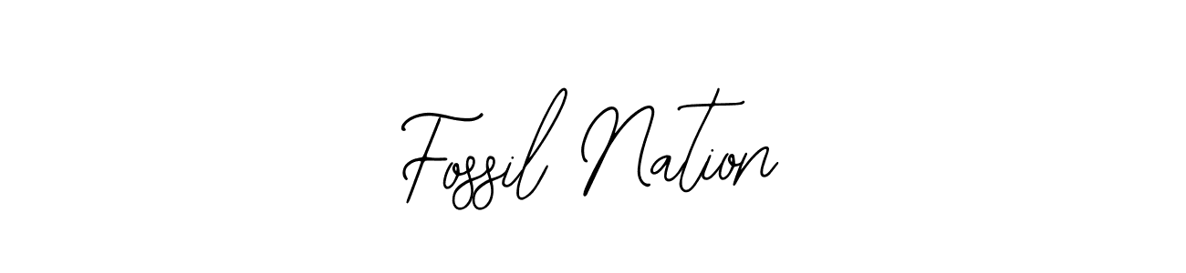 You should practise on your own different ways (Bearetta-2O07w) to write your name (Fossil Nation) in signature. don't let someone else do it for you. Fossil Nation signature style 12 images and pictures png