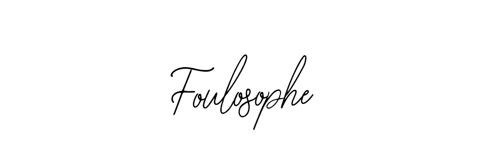 Make a beautiful signature design for name Foulosophe. With this signature (Bearetta-2O07w) style, you can create a handwritten signature for free. Foulosophe signature style 12 images and pictures png