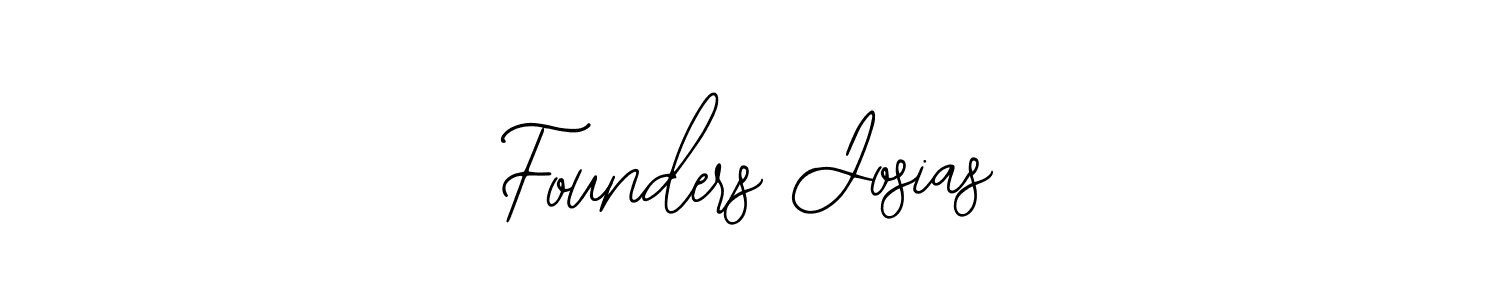 How to make Founders Josias name signature. Use Bearetta-2O07w style for creating short signs online. This is the latest handwritten sign. Founders Josias signature style 12 images and pictures png