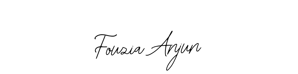 Make a beautiful signature design for name Fouzia Anjun. Use this online signature maker to create a handwritten signature for free. Fouzia Anjun signature style 12 images and pictures png