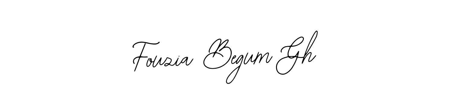 Make a short Fouzia Begum Gh signature style. Manage your documents anywhere anytime using Bearetta-2O07w. Create and add eSignatures, submit forms, share and send files easily. Fouzia Begum Gh signature style 12 images and pictures png