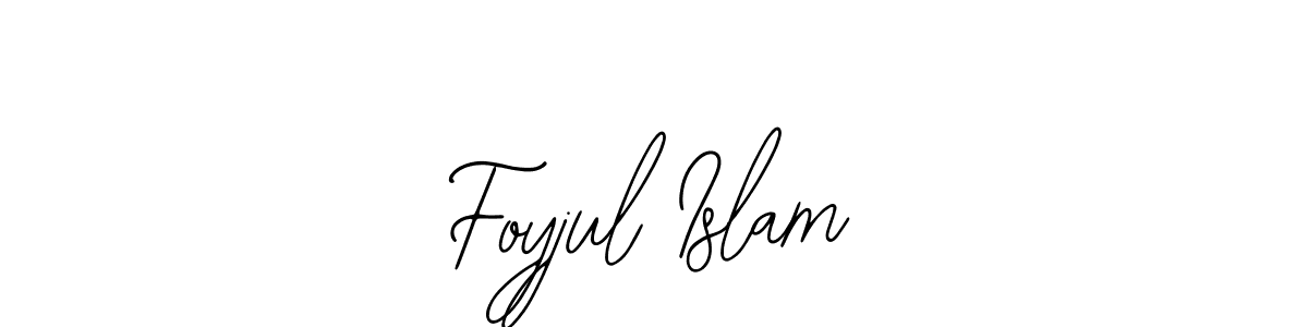 You should practise on your own different ways (Bearetta-2O07w) to write your name (Foyjul Islam) in signature. don't let someone else do it for you. Foyjul Islam signature style 12 images and pictures png