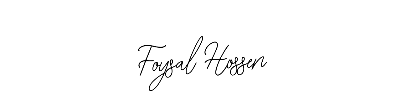 The best way (Bearetta-2O07w) to make a short signature is to pick only two or three words in your name. The name Foysal Hossen include a total of six letters. For converting this name. Foysal Hossen signature style 12 images and pictures png