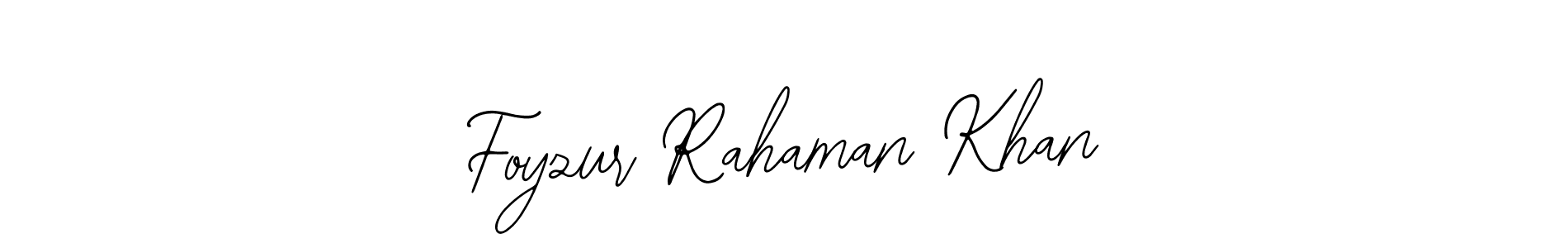 Also we have Foyzur Rahaman Khan name is the best signature style. Create professional handwritten signature collection using Bearetta-2O07w autograph style. Foyzur Rahaman Khan signature style 12 images and pictures png