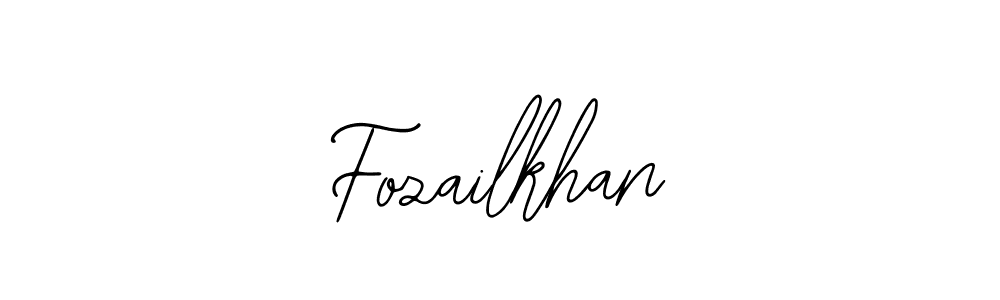 How to make Fozailkhan name signature. Use Bearetta-2O07w style for creating short signs online. This is the latest handwritten sign. Fozailkhan signature style 12 images and pictures png