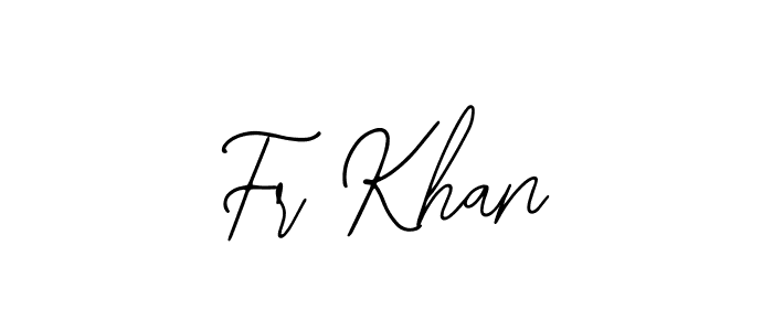 How to make Fr Khan name signature. Use Bearetta-2O07w style for creating short signs online. This is the latest handwritten sign. Fr Khan signature style 12 images and pictures png