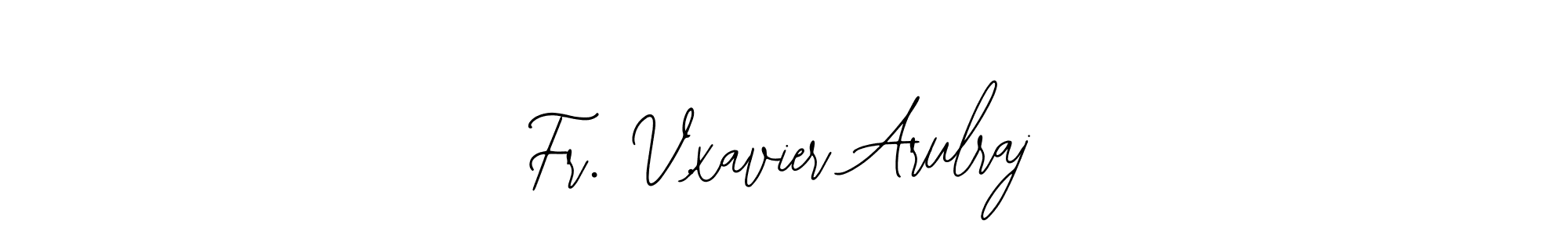 It looks lik you need a new signature style for name Fr. V.xavier Arulraj. Design unique handwritten (Bearetta-2O07w) signature with our free signature maker in just a few clicks. Fr. V.xavier Arulraj signature style 12 images and pictures png