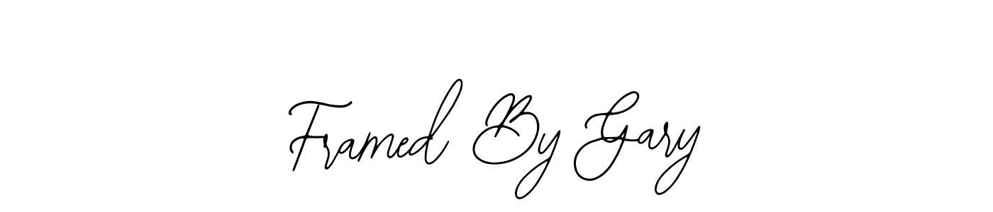 Use a signature maker to create a handwritten signature online. With this signature software, you can design (Bearetta-2O07w) your own signature for name Framed By Gary. Framed By Gary signature style 12 images and pictures png