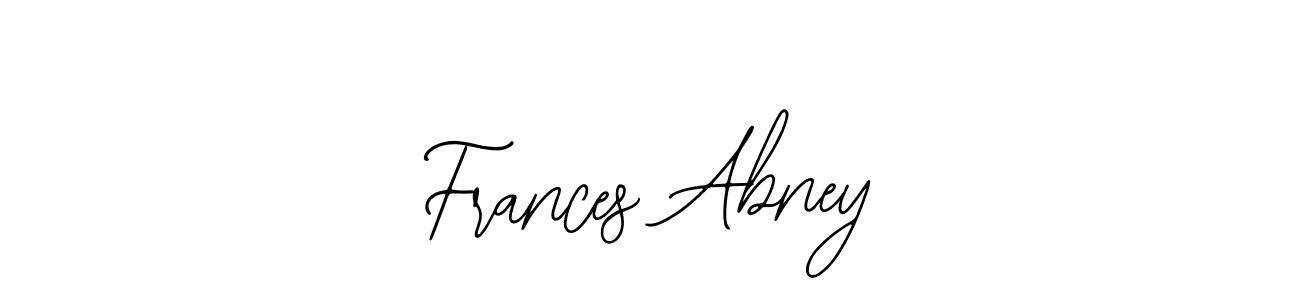 Use a signature maker to create a handwritten signature online. With this signature software, you can design (Bearetta-2O07w) your own signature for name Frances Abney. Frances Abney signature style 12 images and pictures png