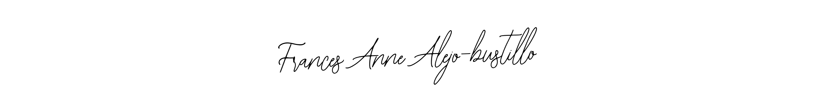 Use a signature maker to create a handwritten signature online. With this signature software, you can design (Bearetta-2O07w) your own signature for name Frances Anne Alejo-bustillo. Frances Anne Alejo-bustillo signature style 12 images and pictures png