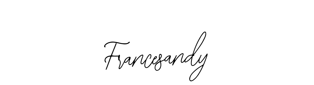 You should practise on your own different ways (Bearetta-2O07w) to write your name (Francesandy) in signature. don't let someone else do it for you. Francesandy signature style 12 images and pictures png