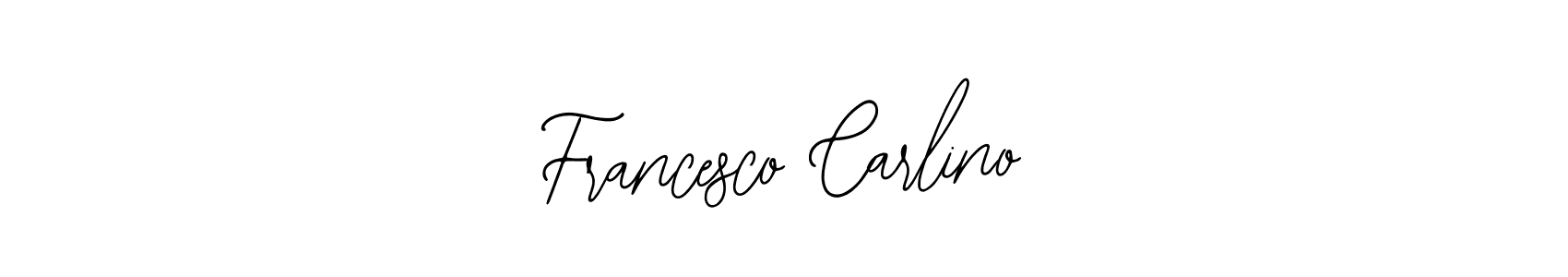 You should practise on your own different ways (Bearetta-2O07w) to write your name (Francesco Carlino) in signature. don't let someone else do it for you. Francesco Carlino signature style 12 images and pictures png