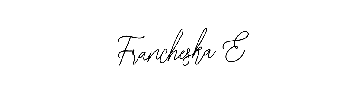 Make a beautiful signature design for name Francheska E. Use this online signature maker to create a handwritten signature for free. Francheska E signature style 12 images and pictures png