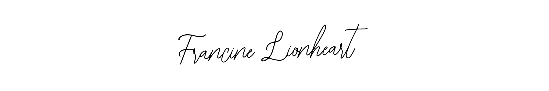 It looks lik you need a new signature style for name Francine Lionheart. Design unique handwritten (Bearetta-2O07w) signature with our free signature maker in just a few clicks. Francine Lionheart signature style 12 images and pictures png