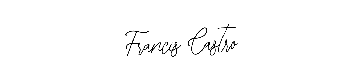 How to make Francis Castro name signature. Use Bearetta-2O07w style for creating short signs online. This is the latest handwritten sign. Francis Castro signature style 12 images and pictures png