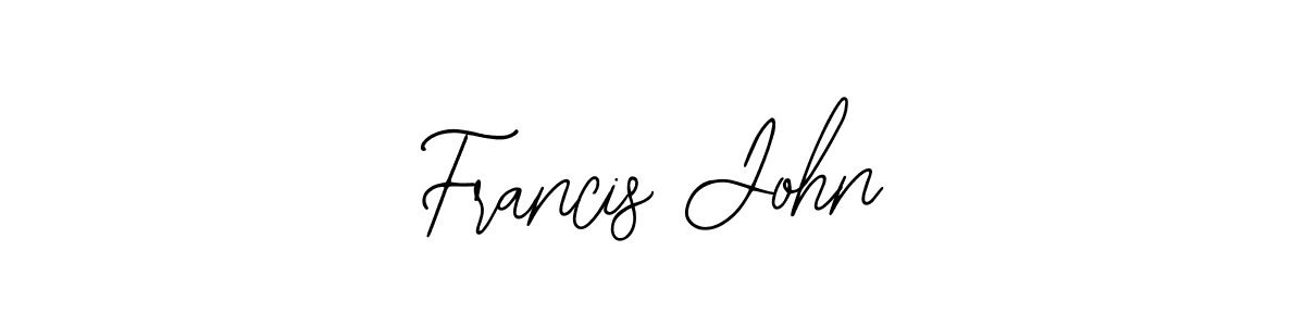 The best way (Bearetta-2O07w) to make a short signature is to pick only two or three words in your name. The name Francis John include a total of six letters. For converting this name. Francis John signature style 12 images and pictures png