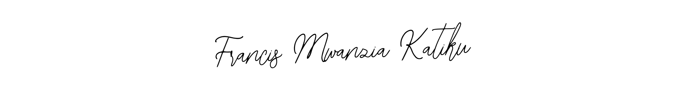 Design your own signature with our free online signature maker. With this signature software, you can create a handwritten (Bearetta-2O07w) signature for name Francis Mwanzia Katiku. Francis Mwanzia Katiku signature style 12 images and pictures png