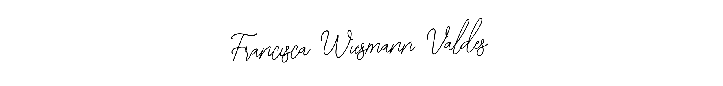 Create a beautiful signature design for name Francisca Wiesmann Valdes. With this signature (Bearetta-2O07w) fonts, you can make a handwritten signature for free. Francisca Wiesmann Valdes signature style 12 images and pictures png