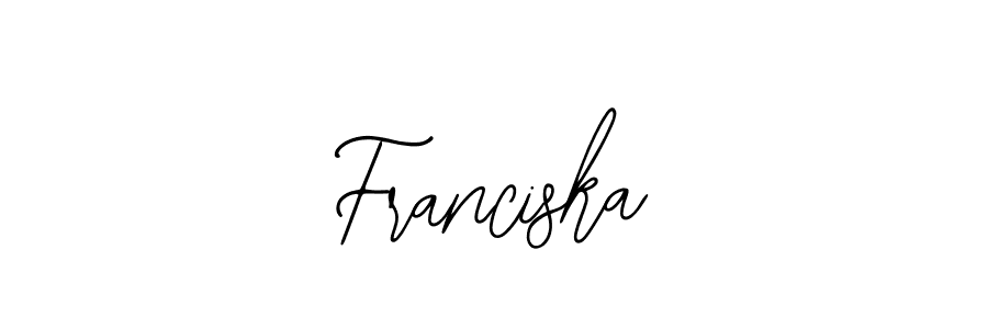 How to make Franciska name signature. Use Bearetta-2O07w style for creating short signs online. This is the latest handwritten sign. Franciska signature style 12 images and pictures png