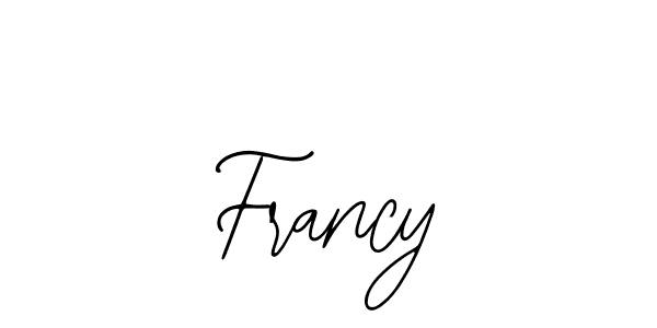 You should practise on your own different ways (Bearetta-2O07w) to write your name (Francy) in signature. don't let someone else do it for you. Francy signature style 12 images and pictures png