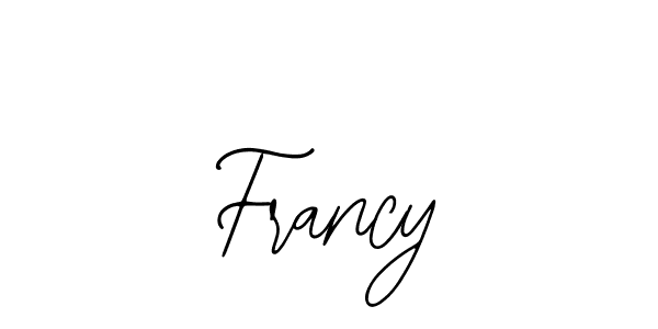 You should practise on your own different ways (Bearetta-2O07w) to write your name (Francy) in signature. don't let someone else do it for you. Francy signature style 12 images and pictures png