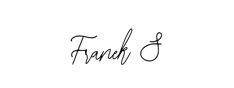 Create a beautiful signature design for name Franek S. With this signature (Bearetta-2O07w) fonts, you can make a handwritten signature for free. Franek S signature style 12 images and pictures png