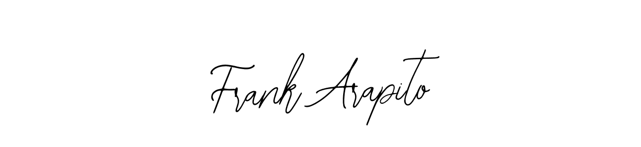 Use a signature maker to create a handwritten signature online. With this signature software, you can design (Bearetta-2O07w) your own signature for name Frank Arapito. Frank Arapito signature style 12 images and pictures png
