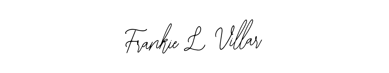 Design your own signature with our free online signature maker. With this signature software, you can create a handwritten (Bearetta-2O07w) signature for name Frankie L Villar. Frankie L Villar signature style 12 images and pictures png