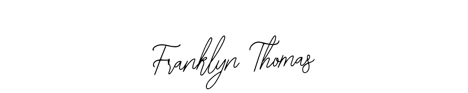 Use a signature maker to create a handwritten signature online. With this signature software, you can design (Bearetta-2O07w) your own signature for name Franklyn Thomas. Franklyn Thomas signature style 12 images and pictures png