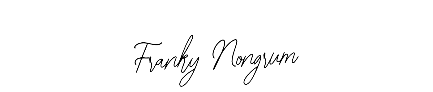Design your own signature with our free online signature maker. With this signature software, you can create a handwritten (Bearetta-2O07w) signature for name Franky Nongrum. Franky Nongrum signature style 12 images and pictures png
