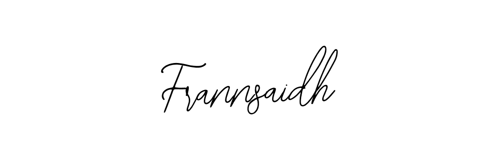 Make a beautiful signature design for name Frannsaidh. With this signature (Bearetta-2O07w) style, you can create a handwritten signature for free. Frannsaidh signature style 12 images and pictures png