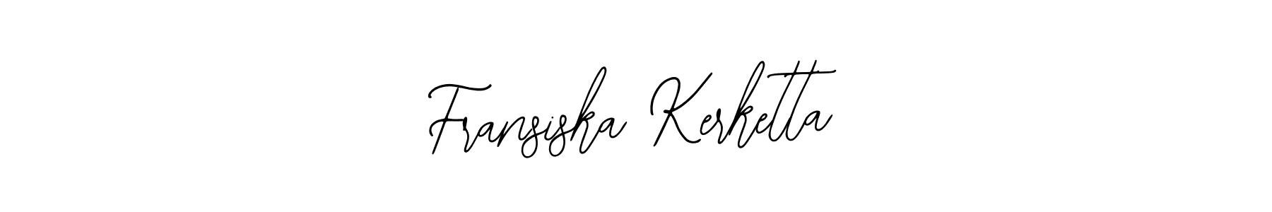 Use a signature maker to create a handwritten signature online. With this signature software, you can design (Bearetta-2O07w) your own signature for name Fransiska Kerketta. Fransiska Kerketta signature style 12 images and pictures png