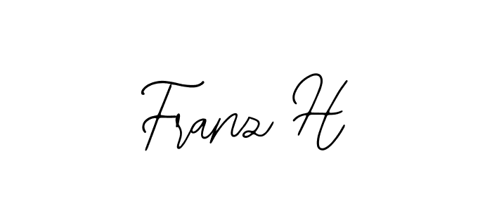 You should practise on your own different ways (Bearetta-2O07w) to write your name (Franz H) in signature. don't let someone else do it for you. Franz H signature style 12 images and pictures png