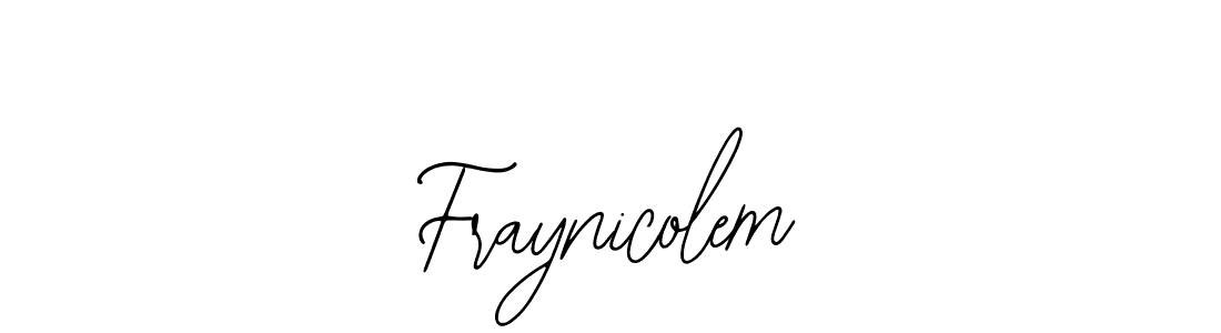 The best way (Bearetta-2O07w) to make a short signature is to pick only two or three words in your name. The name Fraynicolem include a total of six letters. For converting this name. Fraynicolem signature style 12 images and pictures png